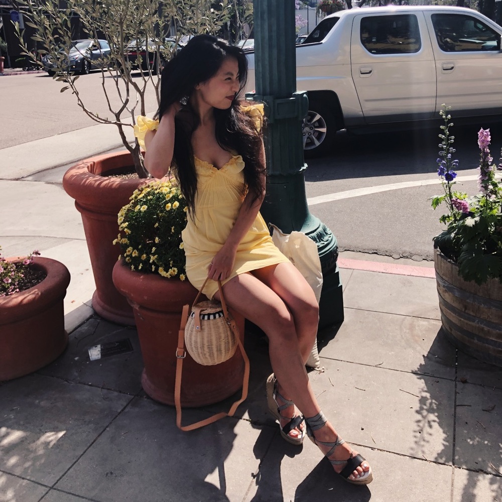 {vintage} buttercup corset sun dress - Picture 2 of 4